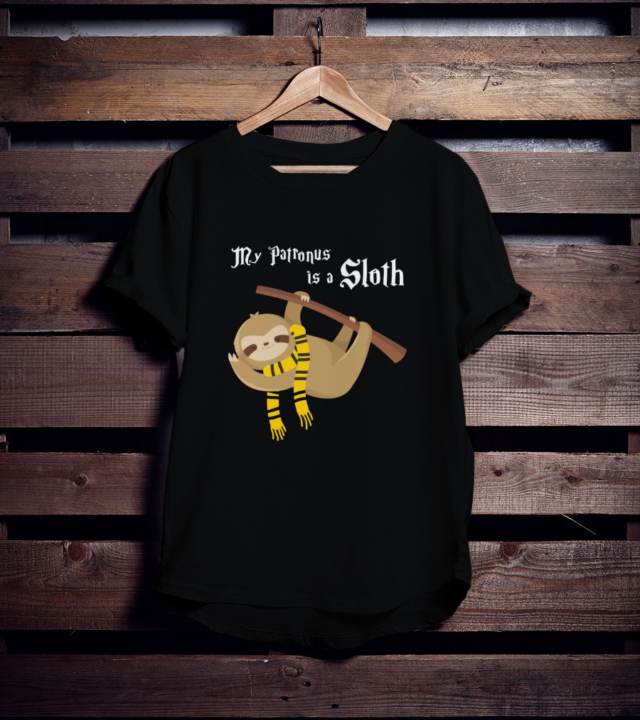 My Patronus Is A Sloth Hogwarts Gryffindor Scarf Magic Creature T-Shirt