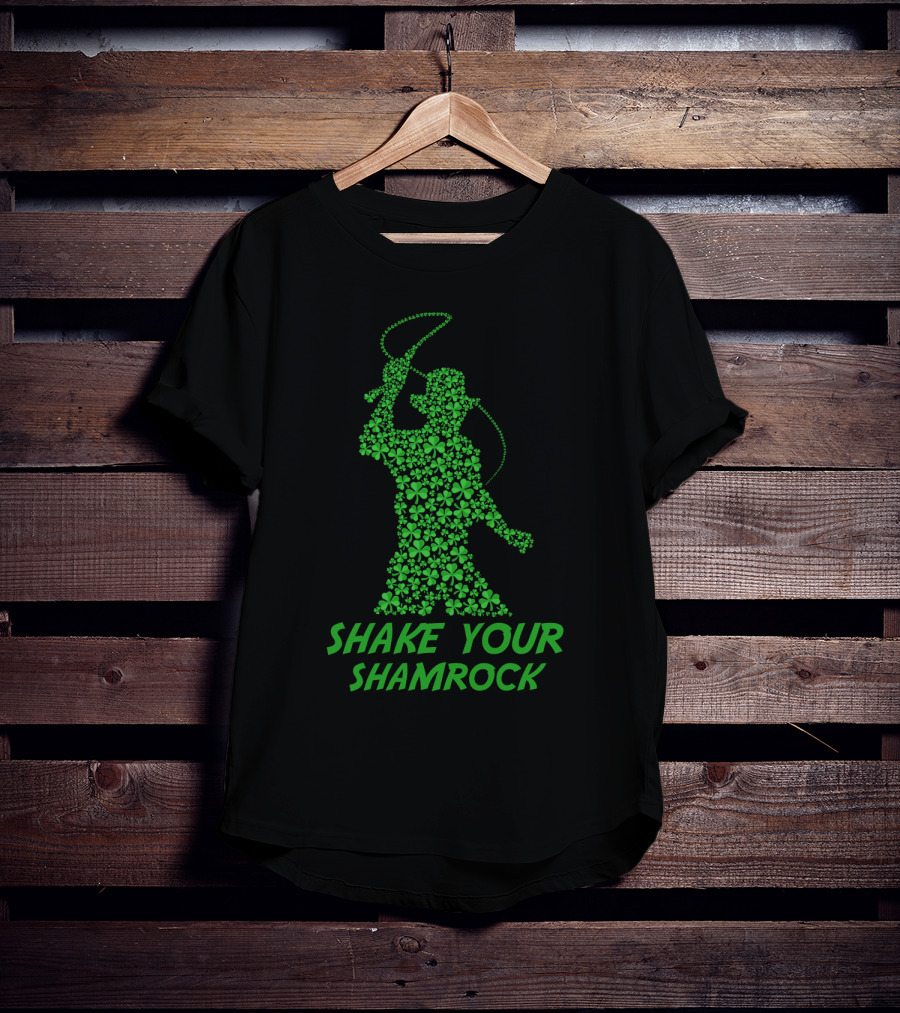 Indiana Jones Shake Your Shamrock St Patrick's Day T-Shirt