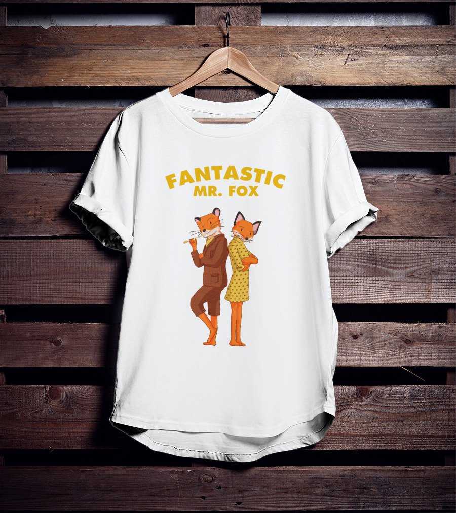 FANTASTIC MR. FOX Cartoon Characters T-Shirt