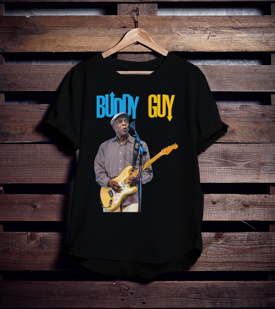Buddy Guy Electric Blues Performance With Guitar And Microphone T-Shirt