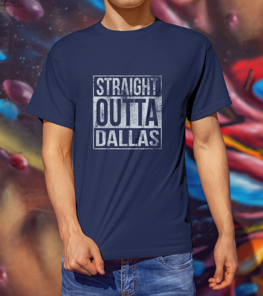 Straight Outta Dallas Retro Urban T-Shirt