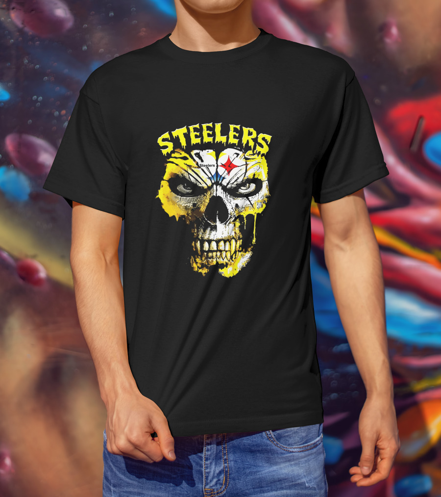 Steelers Skull Fan Icon T-Shirt
