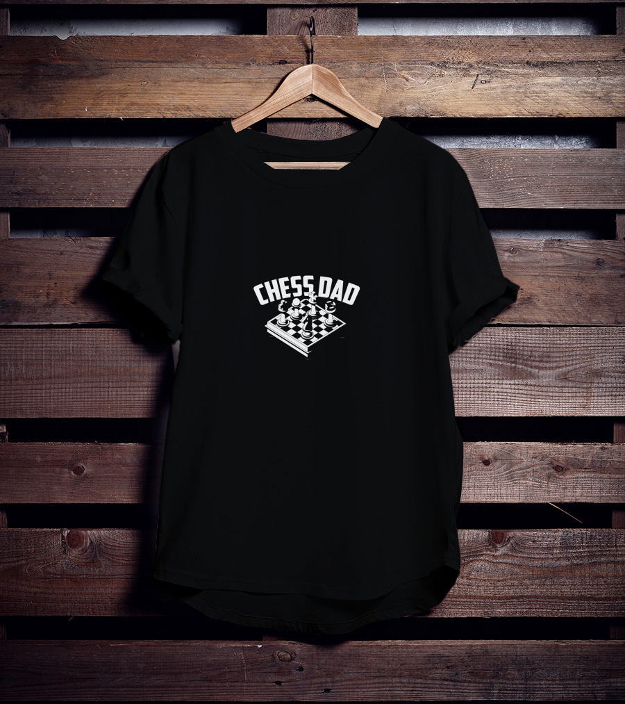 Chess Dad Cute Funny Checkerboard Gamer Men Chessboard T-Shirt