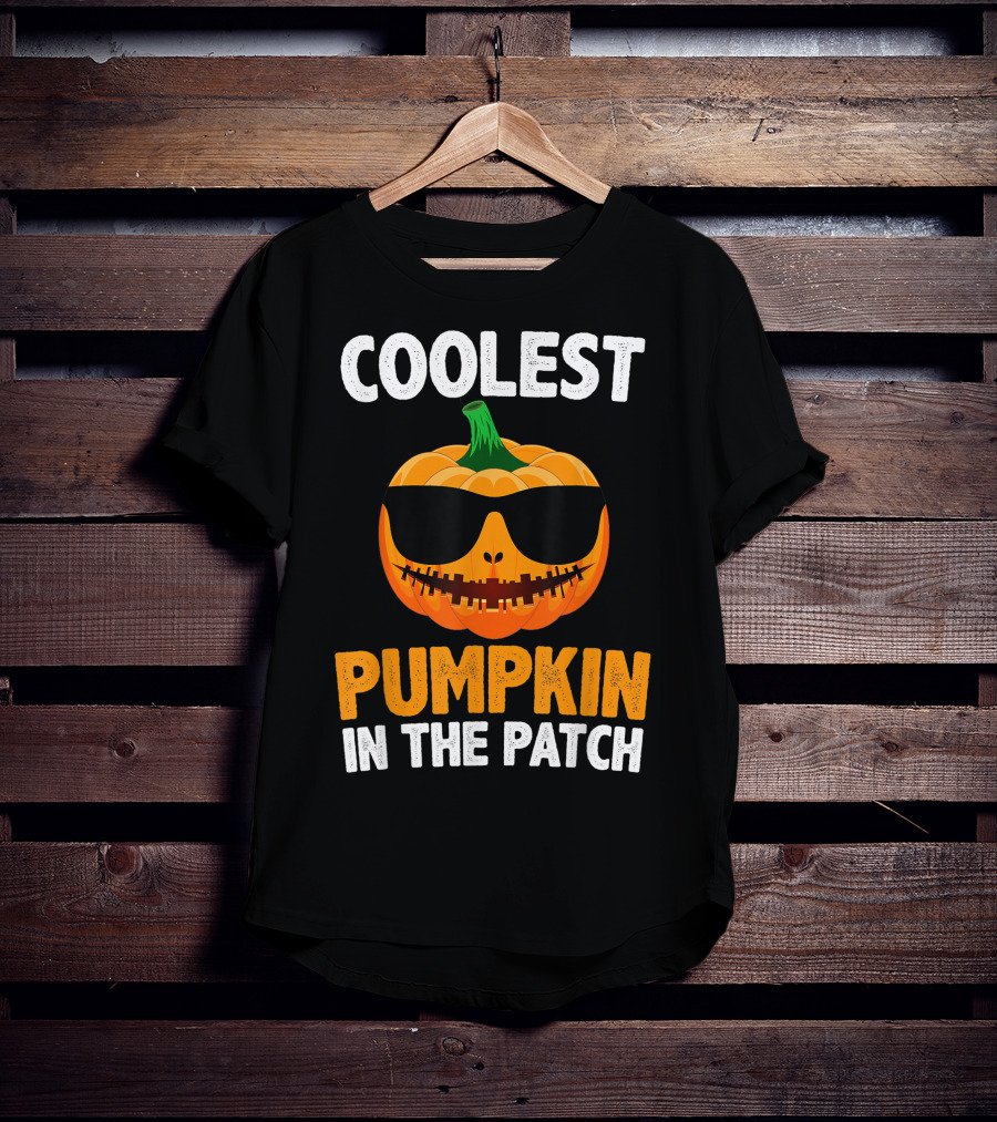 Coolest Pumpkin In The Patch With Sunglasses T-Shirt