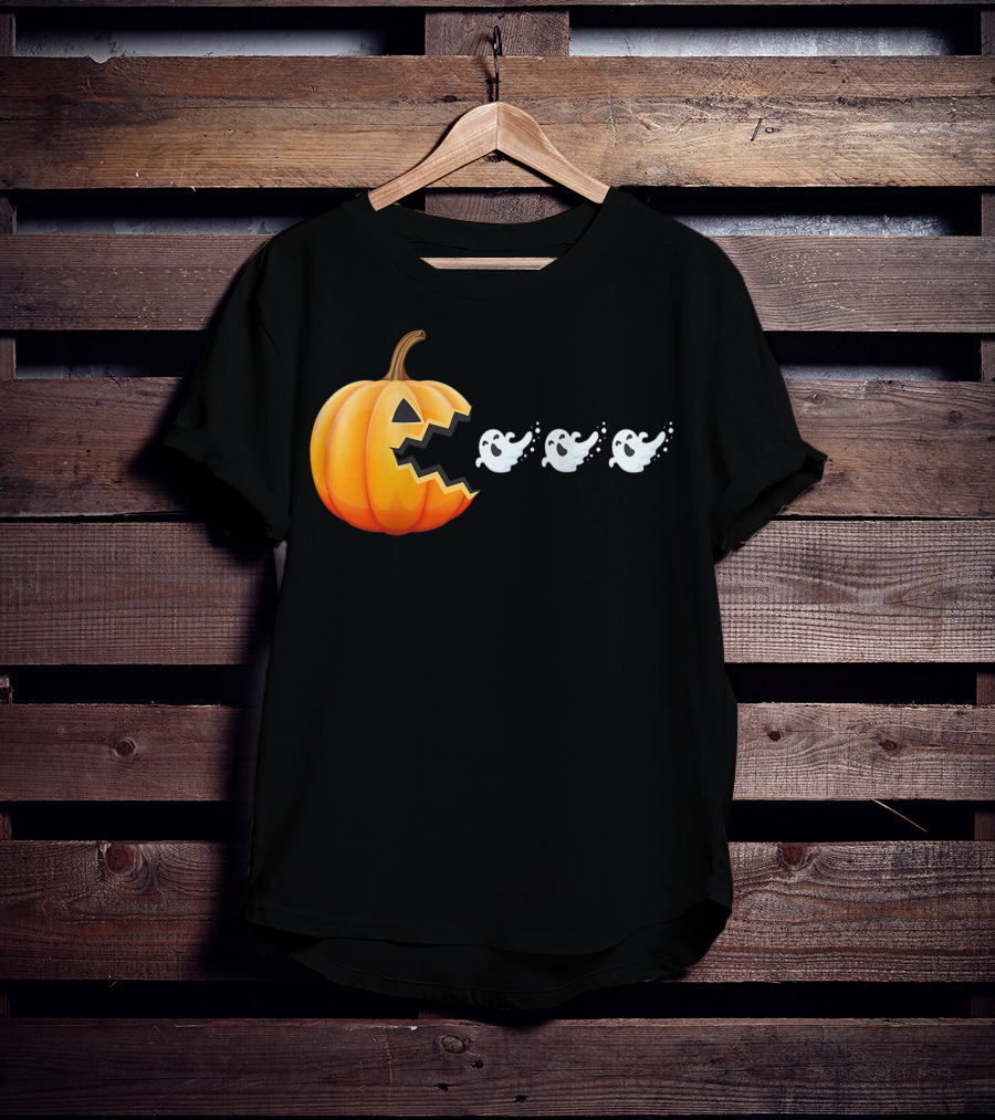 Funny Pumpkin Eating Ghosts Halloween Best T-Shirt