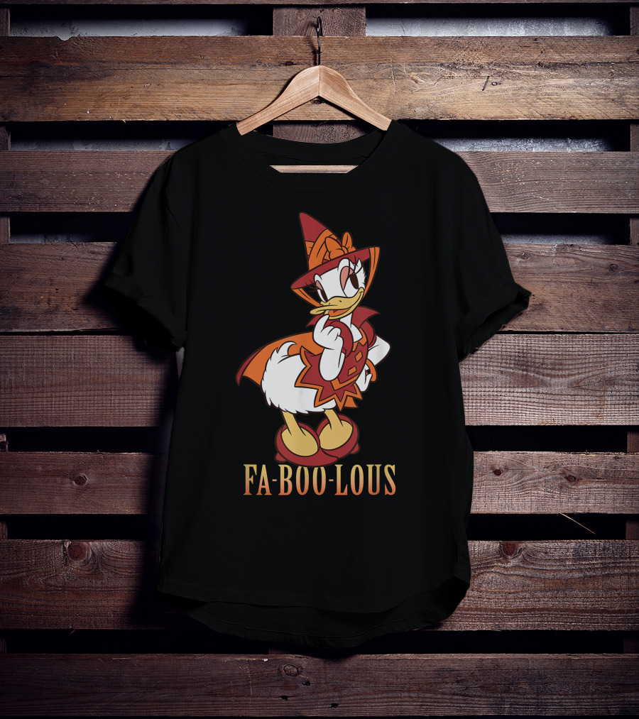 Disney Halloween Daisy Duck Fa BOO Lous Witch Costume T-Shirt