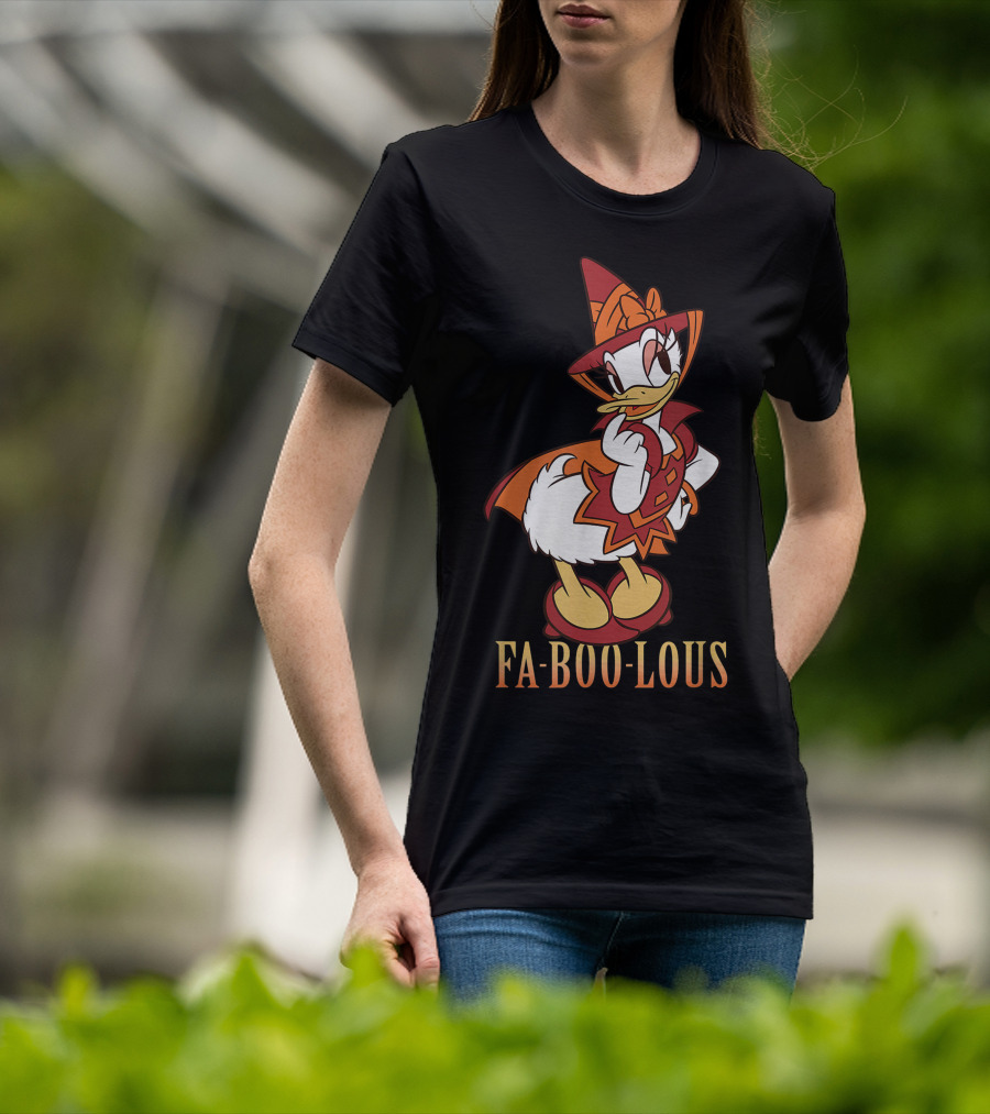 Disney Halloween Daisy Duck Fa BOO Lous Witch Costume T-Shirt