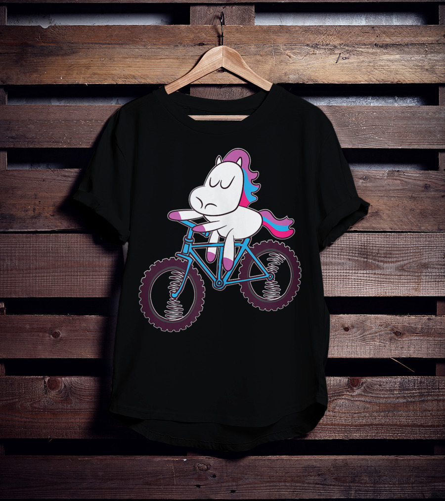 Mountain Bike Unicorn Riding Adventure T-Shirt