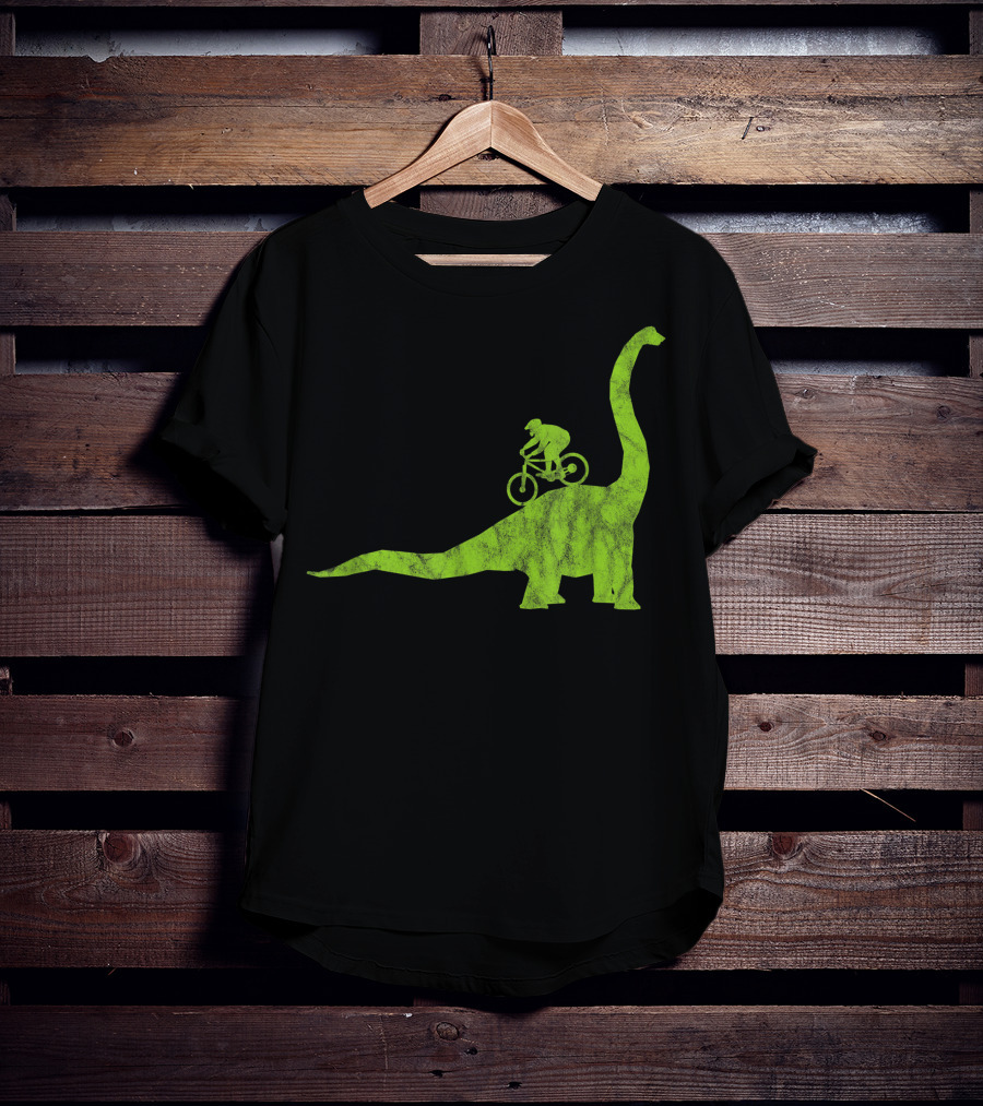 Mountain Bike MTB Dinosaur Funny Cycling Bicycle Rider Adventure T-Shirt