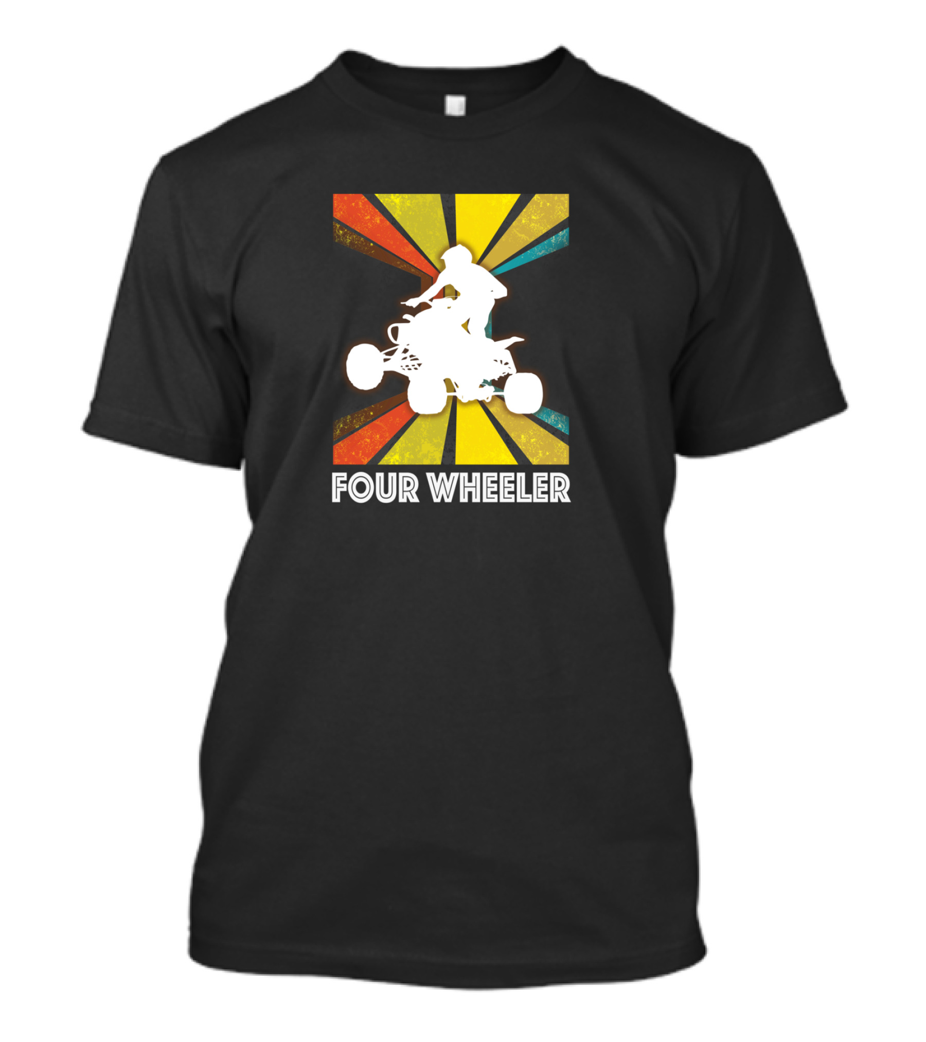 Vintage Dirt Bike Quad Retro Brap Four Wheeler T-Shirt