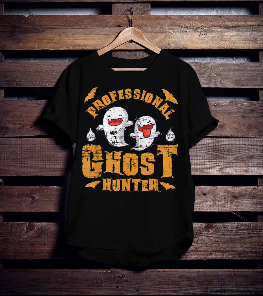 Professional Ghost Hunter Funny Spooky T-Shirt