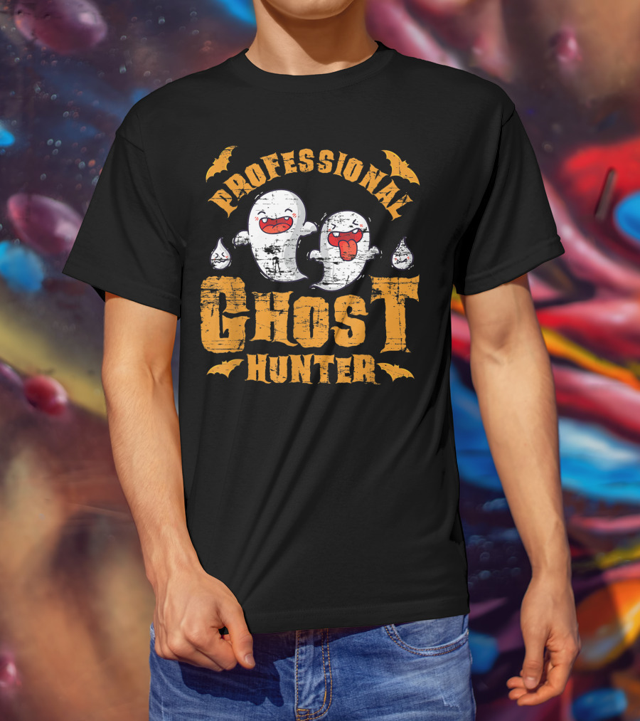 Professional Ghost Hunter Funny Spooky T-Shirt