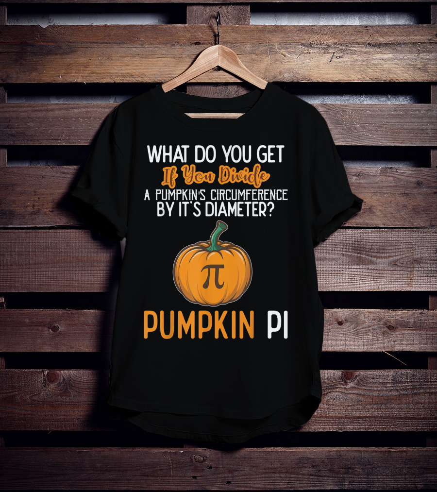 Funny Pumpkin Pi Math Teacher Halloween Costume Joke T-Shirt