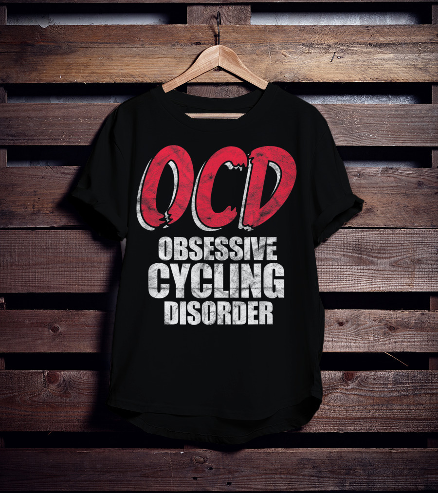 OCD Obsessive Cycling Disorder Funny Bike Cycling Biking Basic T-Shirt
