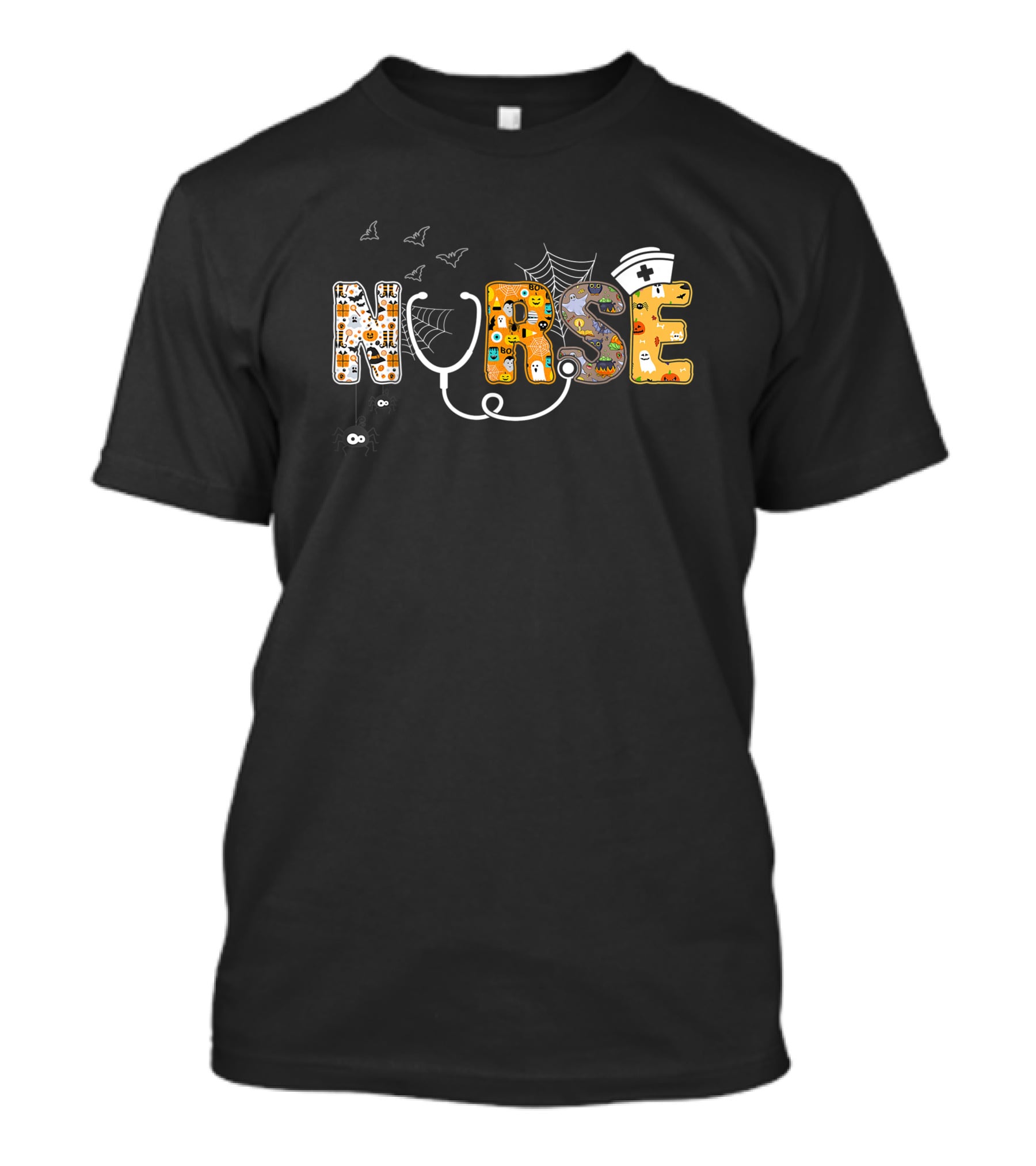 Nurse Pumpkin Boo Spider Witch Hat Best T-Shirt