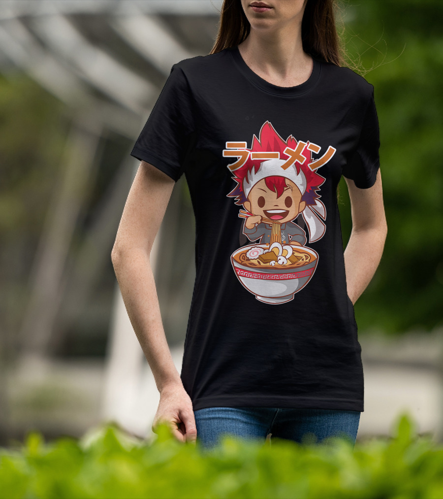 Ramen Anime Character Eating Noodles T-Shirt