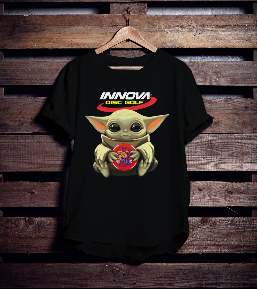 INNOVA Disc Golf Baby Character Holding Star Lion T-Shirt