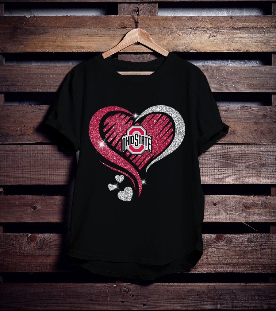 Ohio State Sparkling Heart T-Shirt