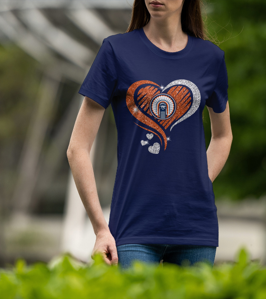 Illinois Tribal Chief Heart T-Shirt