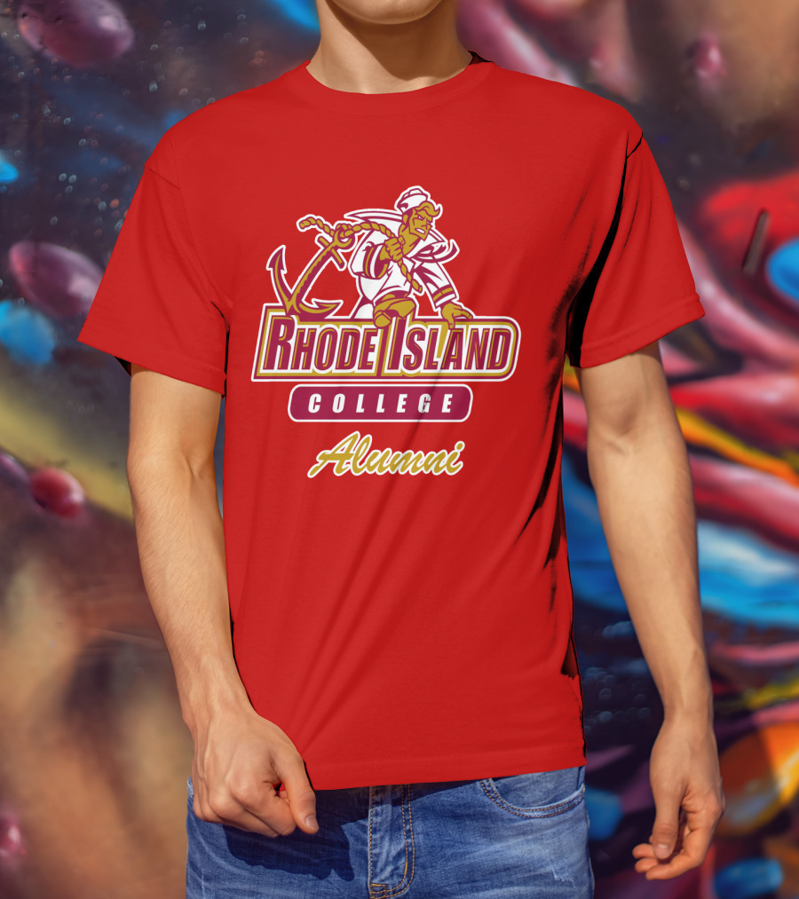 Rhode Island College Alumni Anchor Sailor T-Shirt