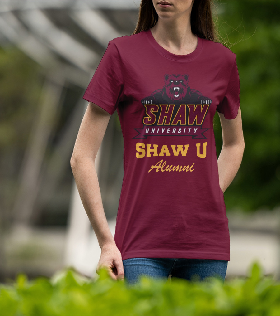 Shaw University Bear Shaw U Alumni T-Shirt