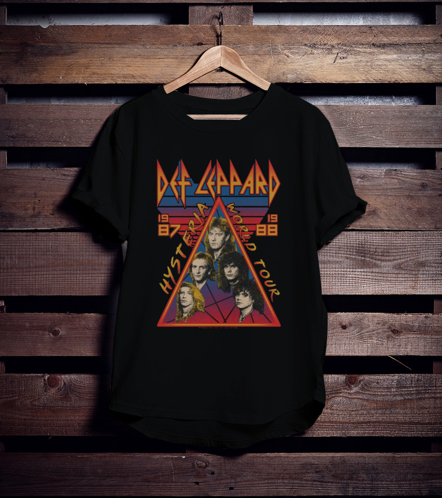 Def Leppard 1987-1988 Hysteria World Tour Def2 T-Shirt