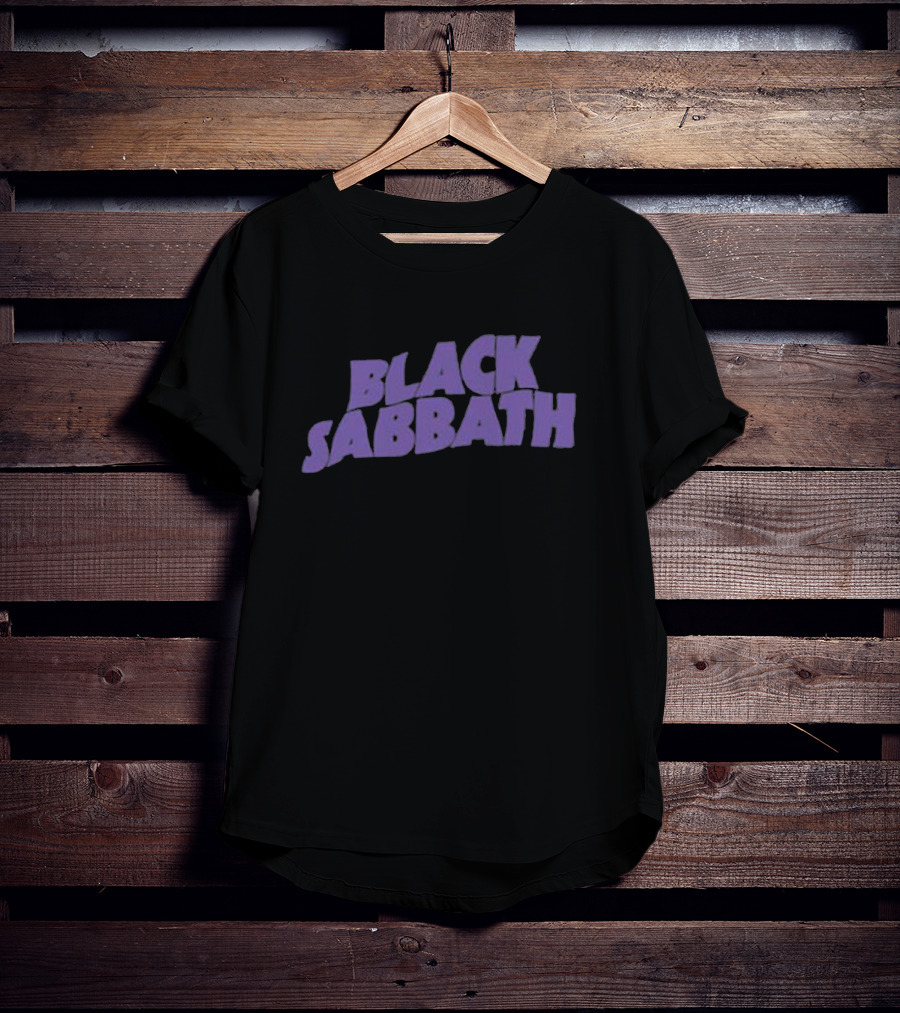 Black Sabbath Classic Purple Logo Rock Band T-Shirt