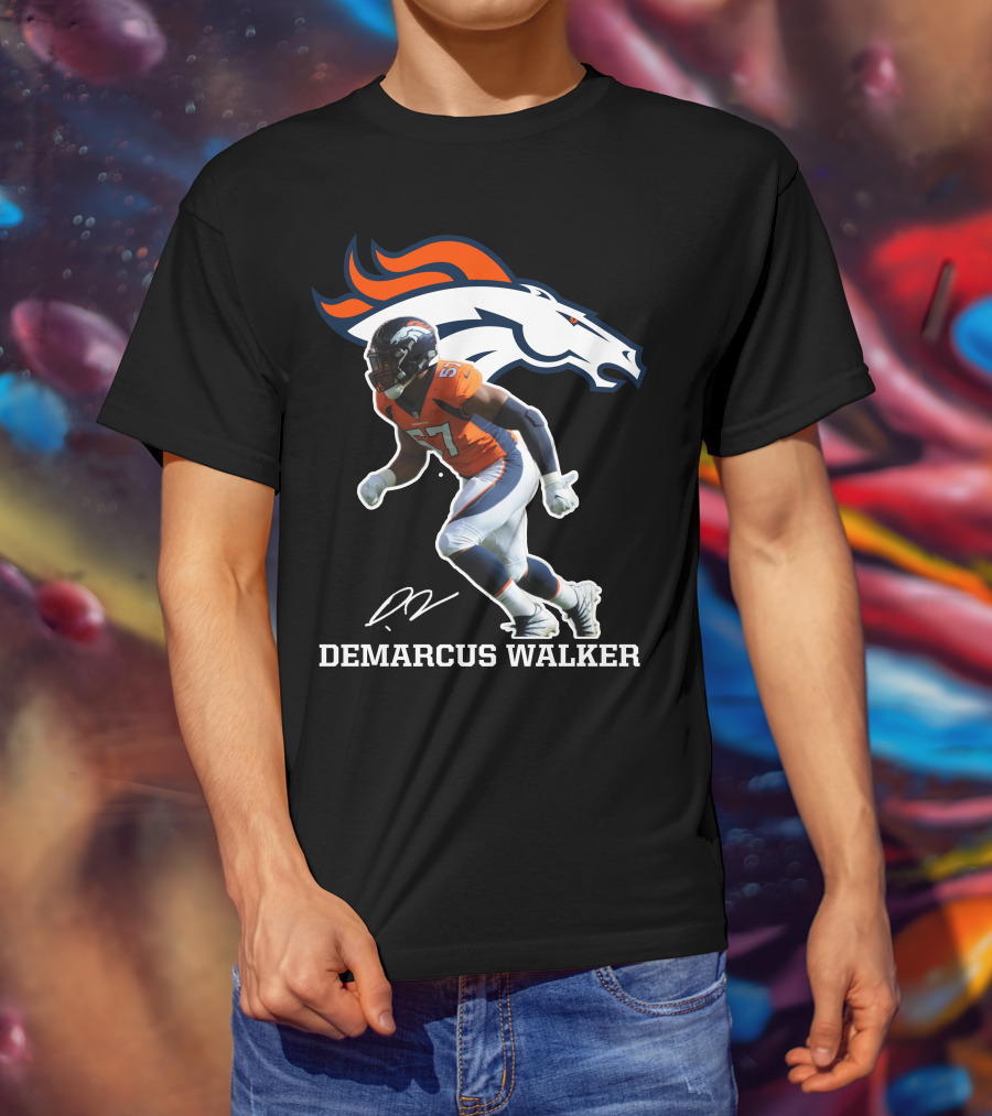 Demarcus Walker Denver Broncos 57 Football Player T-Shirt