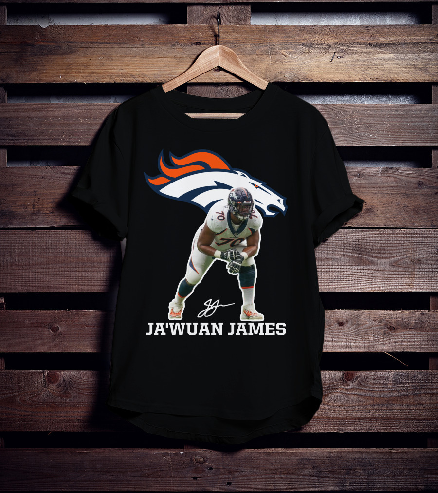 Ja'wuan James Denver Broncos Football Player Official Merchandise T-Shirt