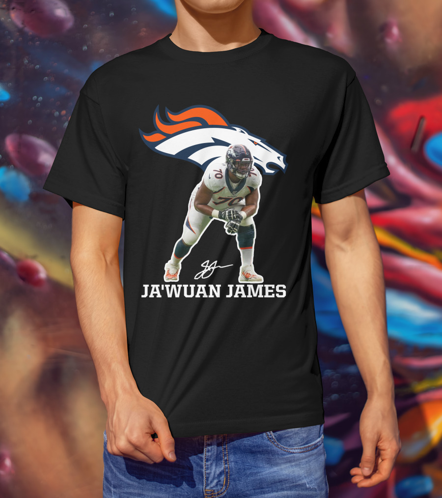 Ja'wuan James Denver Broncos Football Player Official Merchandise T-Shirt