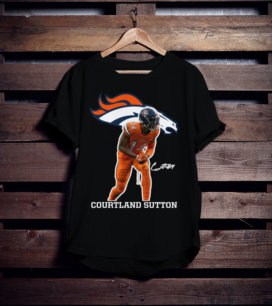 Courtland Sutton Denver Broncos Football Player #14 T-Shirt