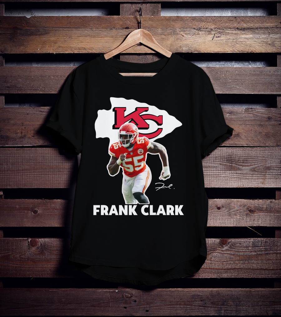 FRANK CLARK KC Football #55 Chiefs Player T-Shirt