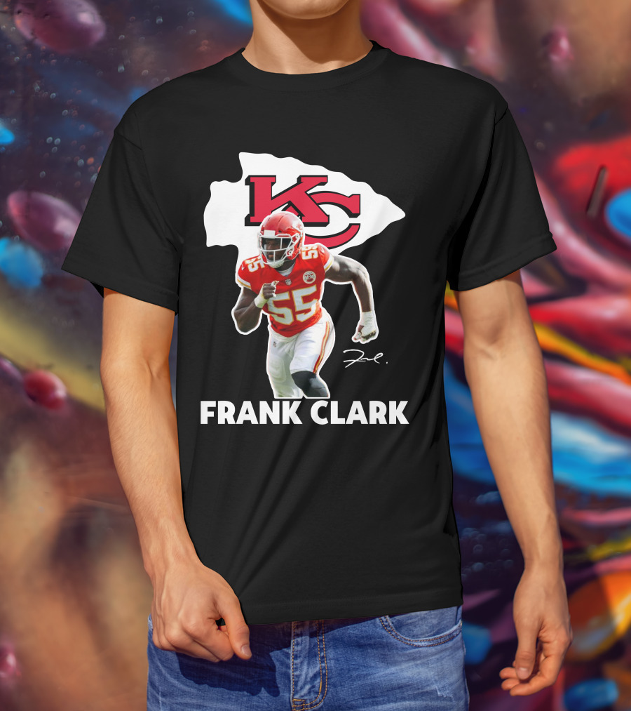 FRANK CLARK KC Football #55 Chiefs Player T-Shirt