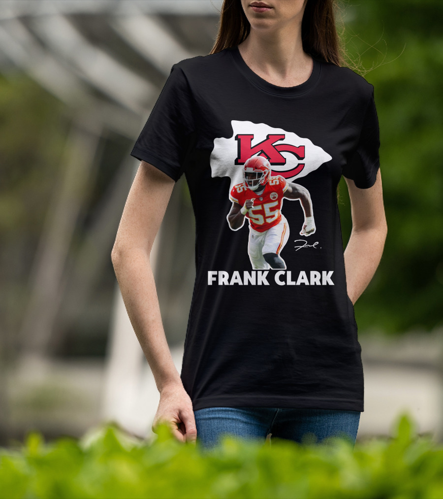 FRANK CLARK KC Football #55 Chiefs Player T-Shirt