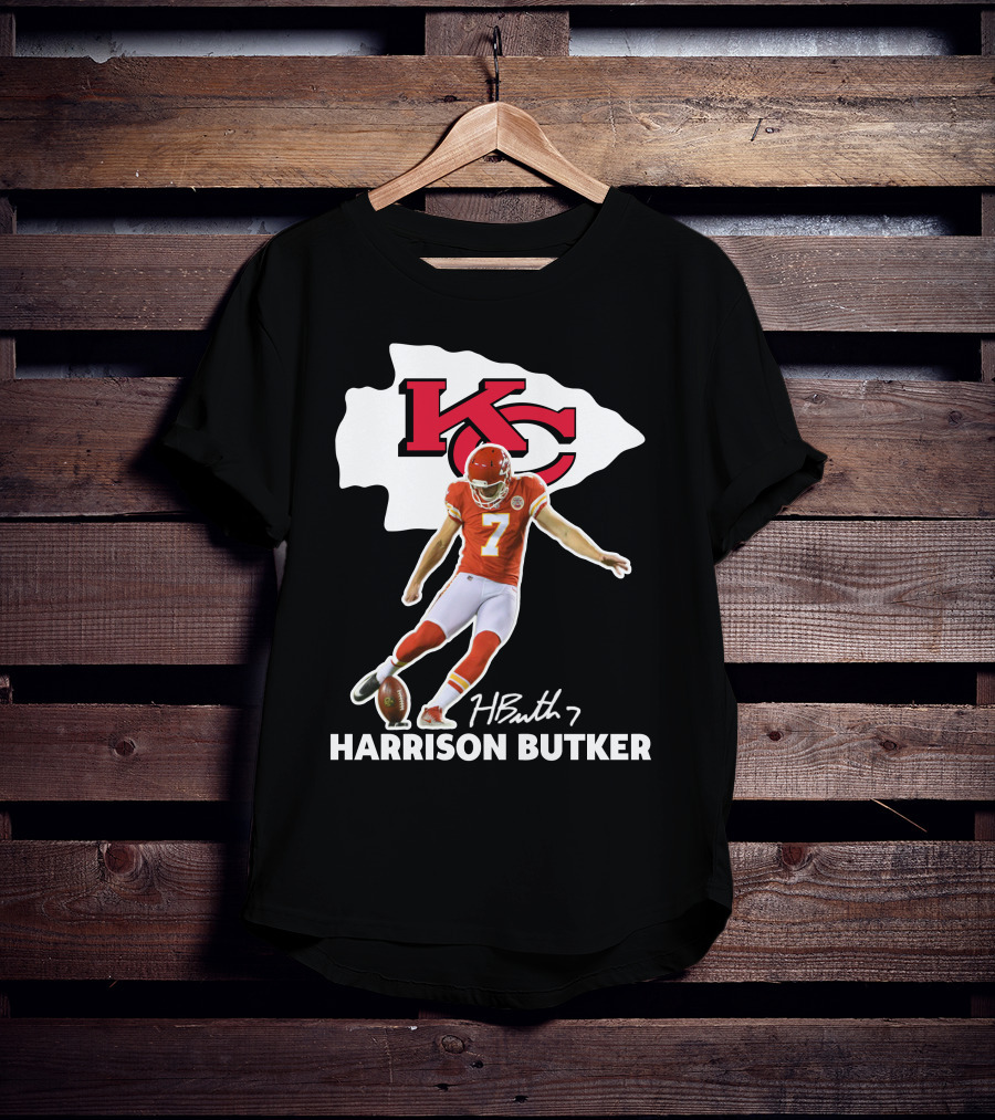 Harrison Butker Kc Chiefs Football Signature Kick T-Shirt