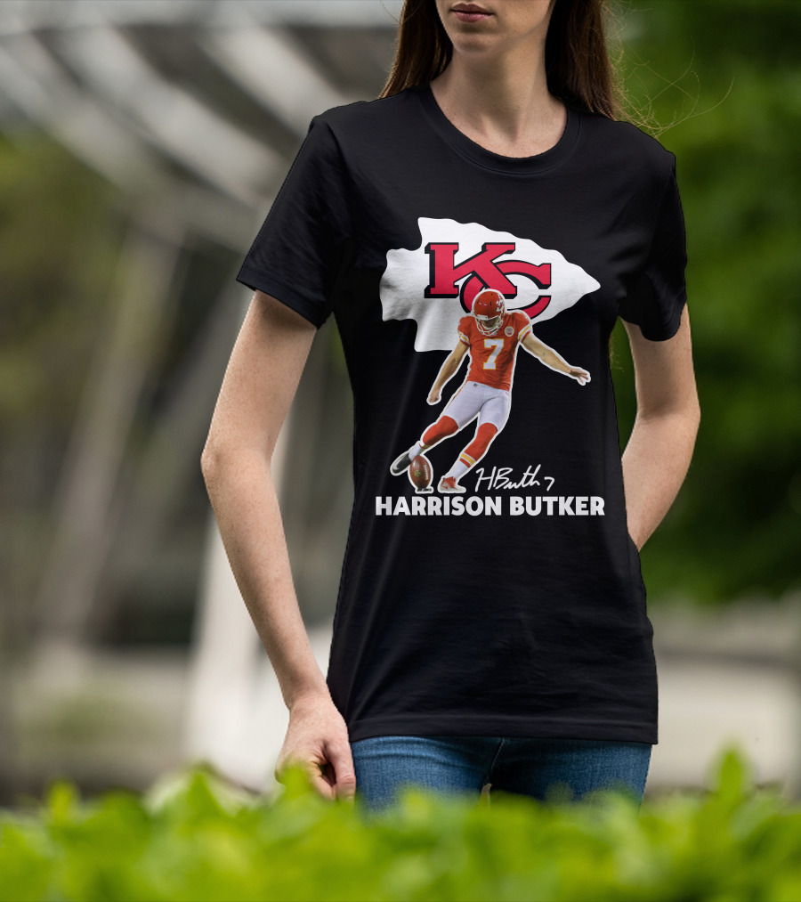 Harrison Butker Kc Chiefs Football Signature Kick T-Shirt