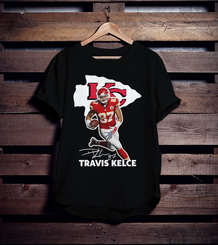 Travis Kelce 87 Kansas City Chiefs Football T-Shirt
