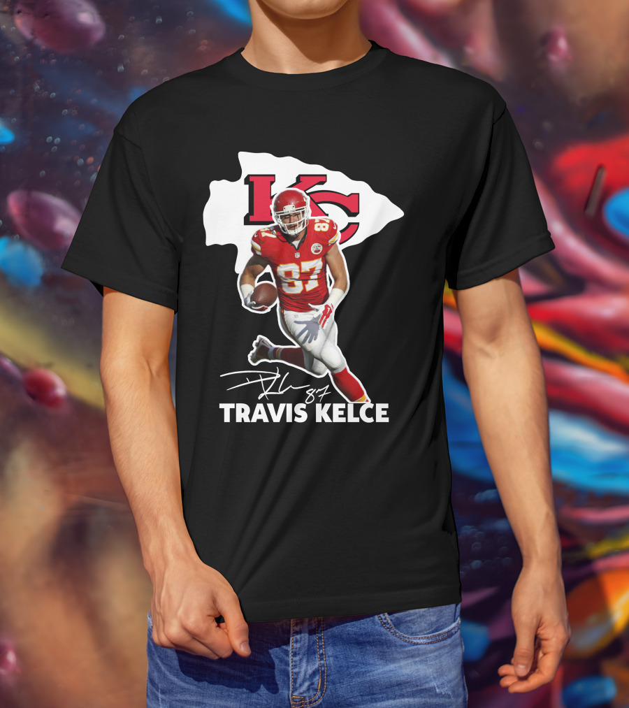 Travis Kelce 87 Kansas City Chiefs Football T-Shirt