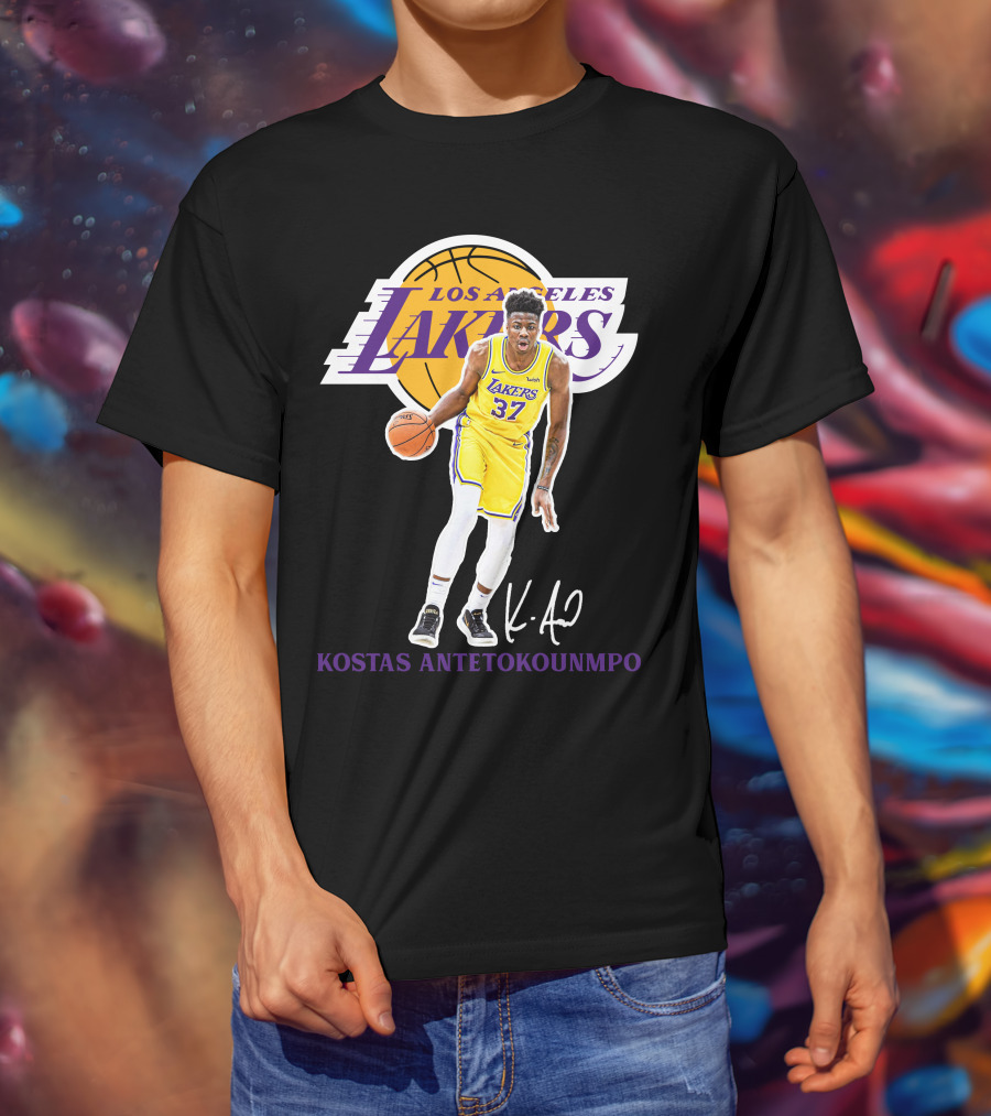 Kostas Antetokounmpo Los Angeles Lakers 37 La12 T-Shirt