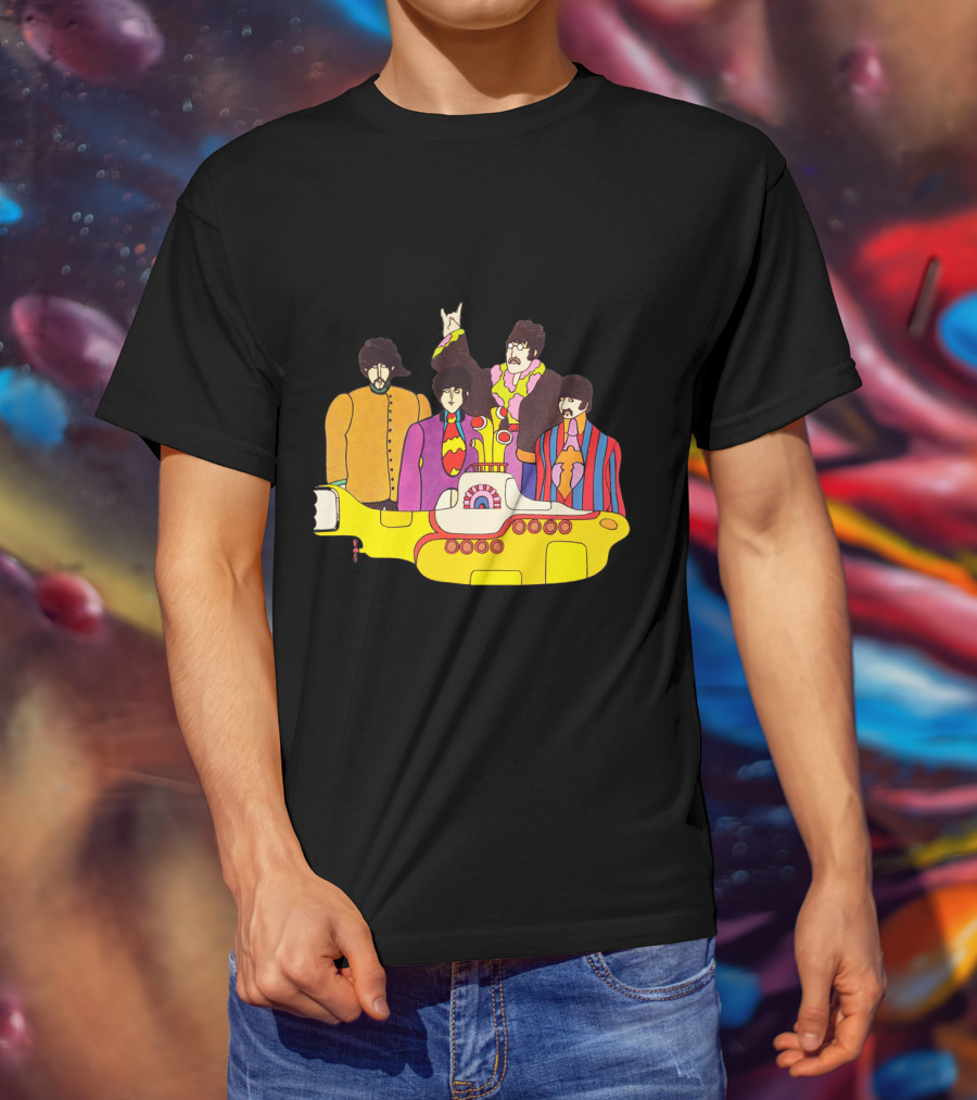Tb 42 Yellow Submarine Cartoon Quartet T-Shirt