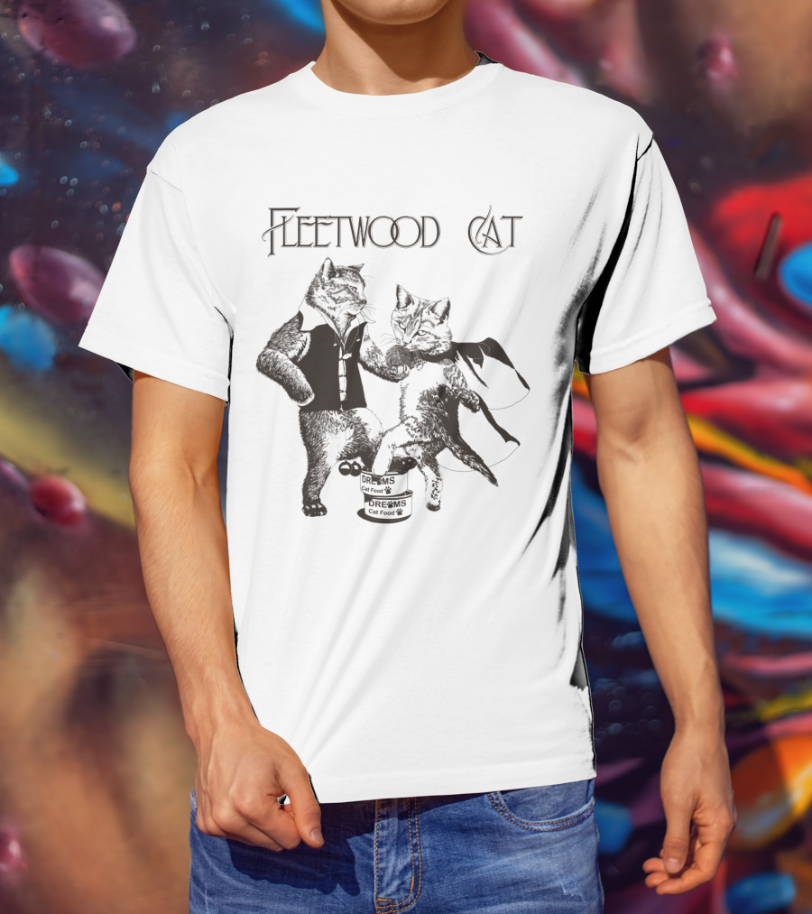 Fleetwood Cat Dreams Cat Food Dancing Cats T-Shirt