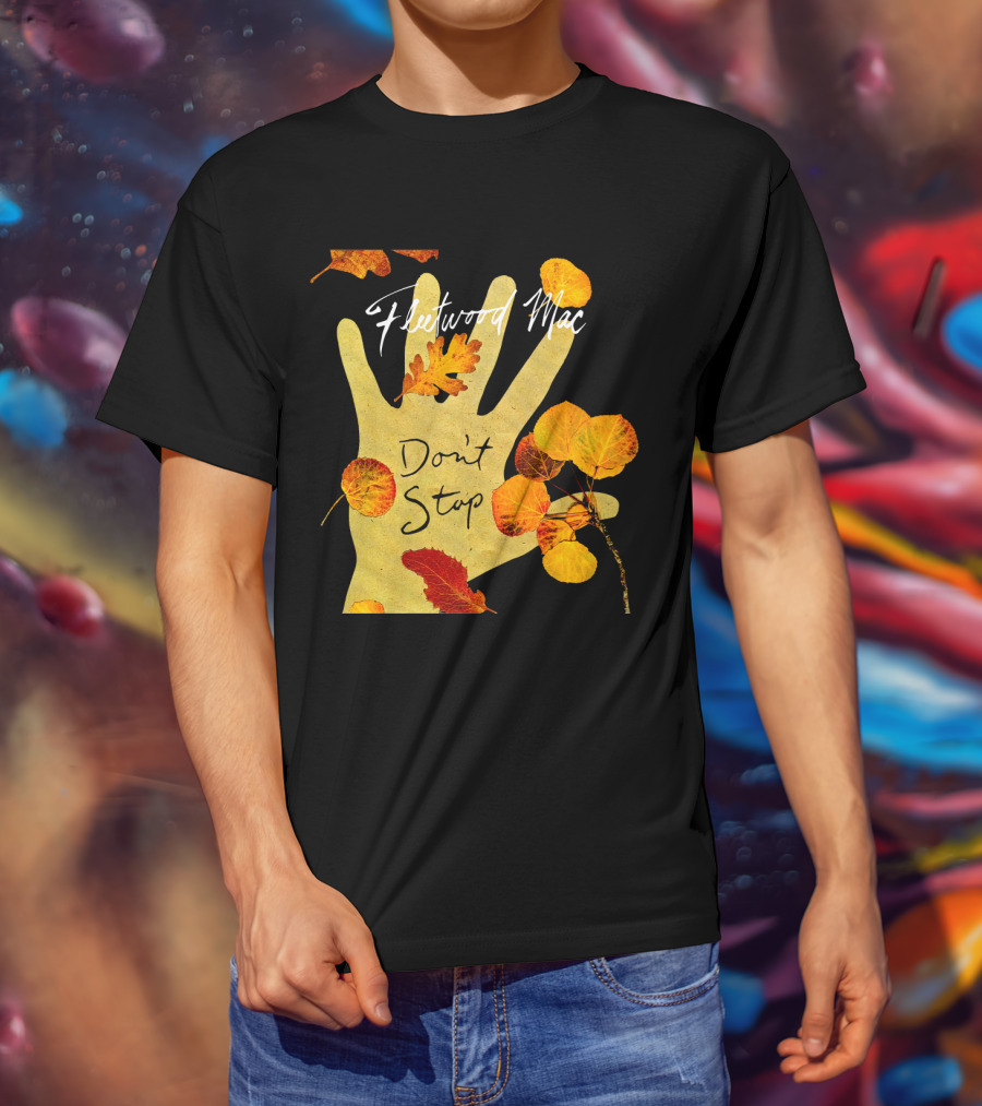 Don't Stop Fw 17 Autumn Leaves Hand T-Shirt