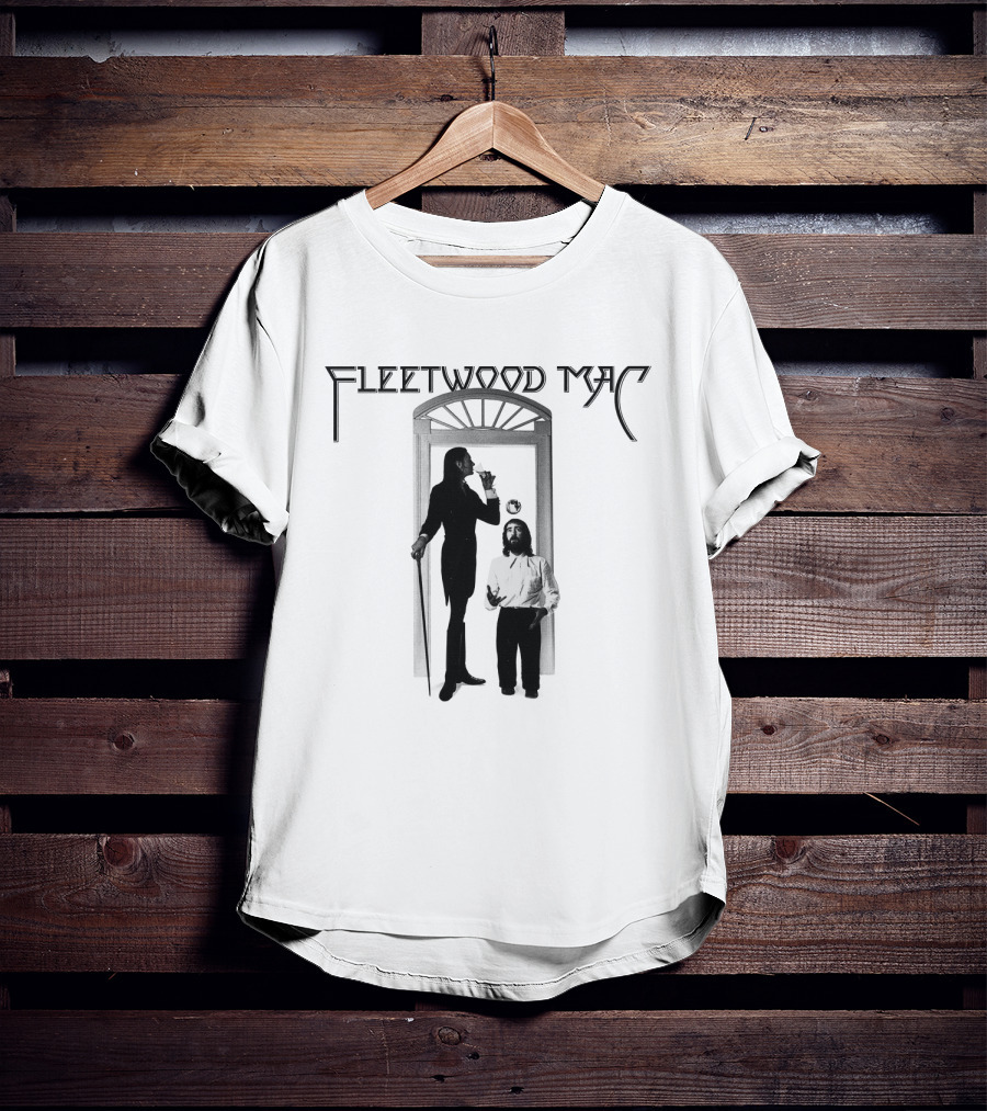 Fleetwood Mac Vintage Style Photographic Doorway Scene T-Shirt