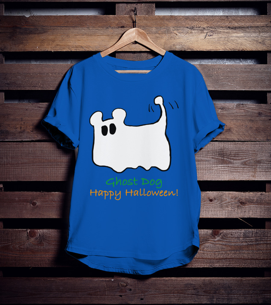 Ghost Dog Happy Halloween T-Shirt