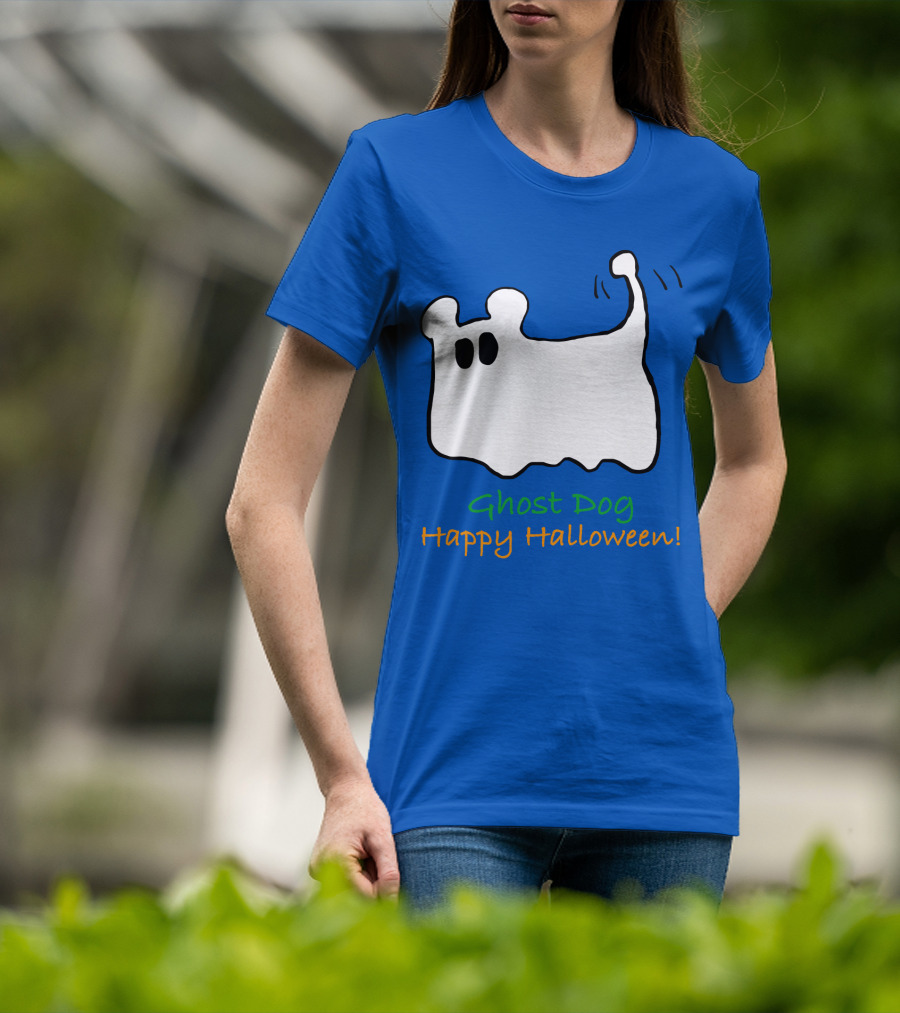 Ghost Dog Happy Halloween T-Shirt