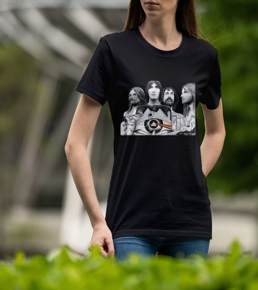 Pink Floyd Dark Side Of The Moon Album Art Band Members T-Shirt