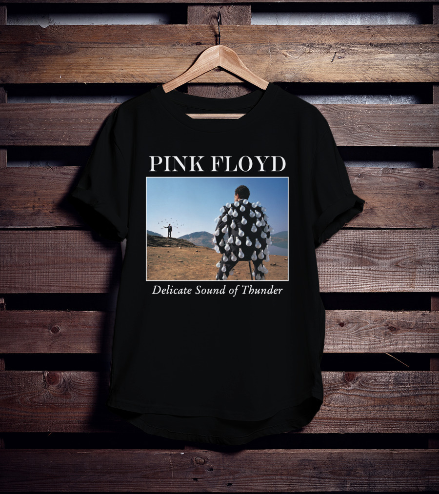 Pink Floyd Delicate Sound Of Thunder Lightbulb Suit Album Cover T-Shirt