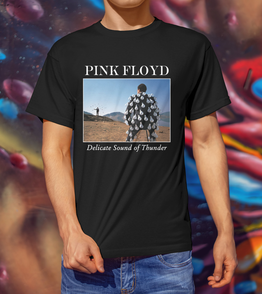 Pink Floyd Delicate Sound Of Thunder Lightbulb Suit Album Cover T-Shirt