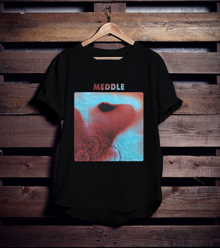 Pink Floyd - Meddle Album Cover Art Vintage Style T-Shirt