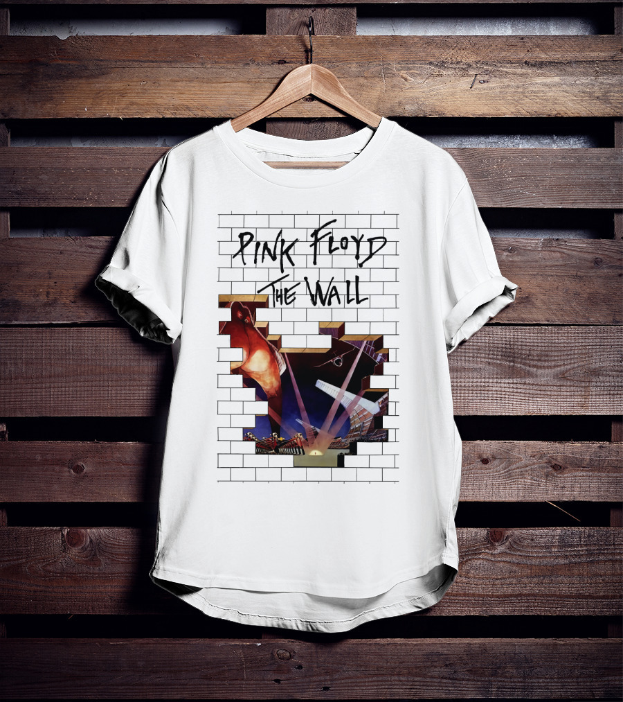 Pink Floyd The Wall Album Art Brick Wall Concert Lights T-Shirt